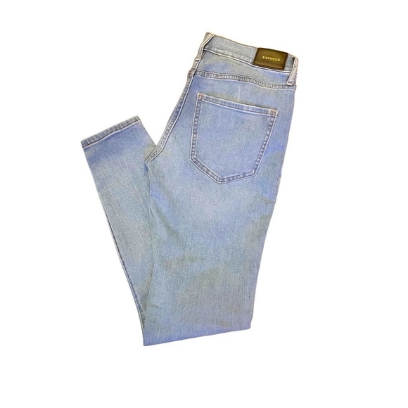 Express Women's Skinny Midrise Denim Jeans Size 2 Regular - Picture 4 of 5